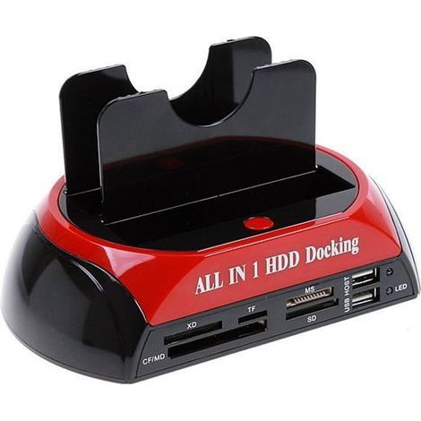 2,5 \"3,5\" SATA / IDE HDD 2-Dock station d\'accueil e-SATA Hub (1/4)