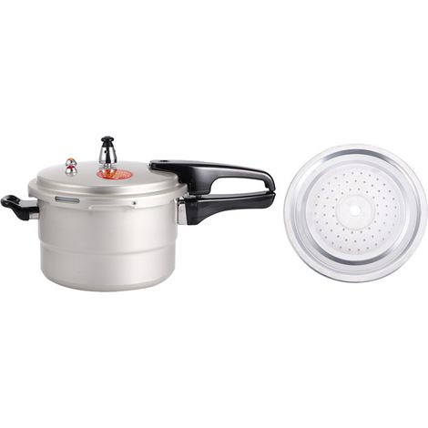 Autocuiseur domestique antidéflagrant avec couche de cuisson à la vapeur pour cuisinière à gaz électrique en céramique (20 cm)