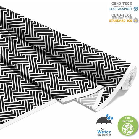 Outdoor dekostoffe oxford - Motiv gestreift geometrisch (1/5)