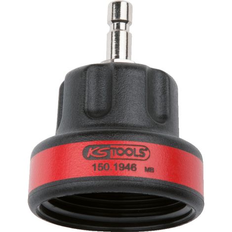 KS Tools - Adaptateur baïonnette n°11, M45 x 3,0, rouge, creux - 150.1946