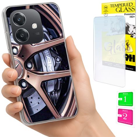 Custodia per Oppo A40 / A40m / A60 5G, cover fotografica, cover posteriore in vetro 9H. (1/5)