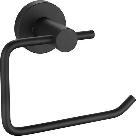 Toilettenpapierhalter, Premium 304 Edelstahl Wandhalterung für Badezimmer, Küche, Toilette (Mattschwarz)