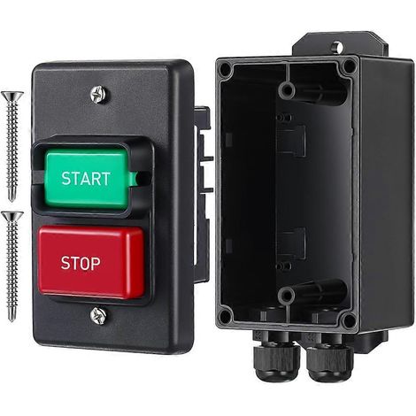 Einphasen-Zweispannungs-Ein/Aus-Schalter 120 V/220 V/380 V mit tiefem Einbaugehäuse, für Kreissäge, Ständerbohrmaschine, Tischsäge (1/5)