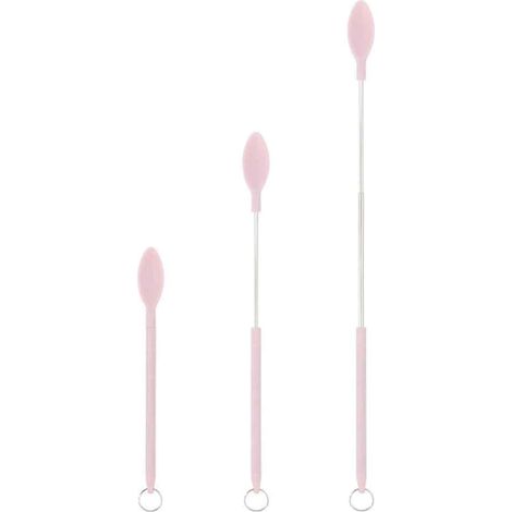 Spatule En Silicone Rétractable - Résistante À La Chaleur - Pour Bocaux Et Flacons - Tête Fine Et Poignée Ergonomique - 1 Pièce (1/5)