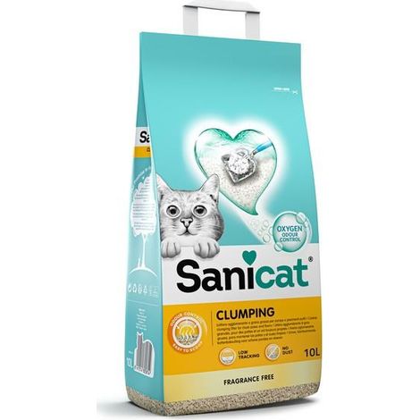 Sanicat Clumping Unscented 10L 265429