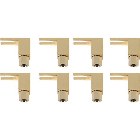 8 fiches banane vers fourche adaptateur audio [Wy-yp01-8/Spade De L/8], jeu de 8 connecteurs enceinte, double cosse, qualité pro, câblage rapide, compatible ampli HP, lot de 8 pièces (1/5)