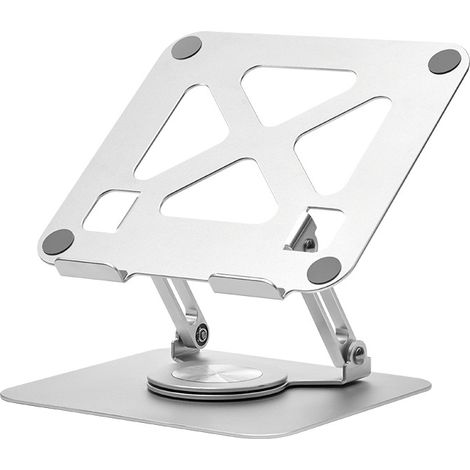 Support rotatif pour ordinateur portable, support de bureau pliable en alliage d'aluminium pour dissipation de chaleur (1/5)
