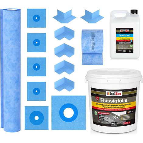 Kit de joint 610B, film liquide 25 kg, tapis 5 m, Isogrund 5 L, ruban adhésif 25 m, 4 coins, 4 manchettes (1/5)