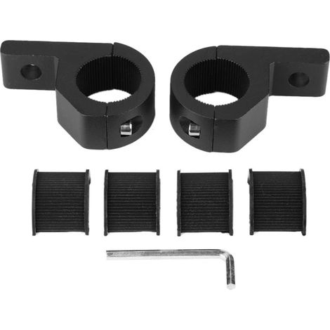 Kit de montage de barre lumineuse, kit de support de pince de support de montage de barre lumineuse Universelle Pince de Tube de Barre Fixation pour voiture LED 20-30mm.