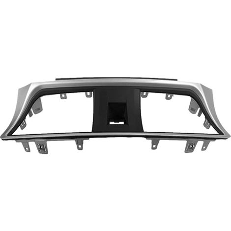1 color: Black + Silver Plated Material: Plastic Car Air Conditioner Center Vent Frame Decorative Cover 68750 (1/4)