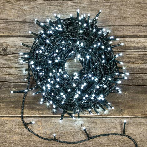 Luci di natale catena a led per interno ed esterno con controller giochi luce Ø 5 mm -Luce Fredda / 300 Led - 21 mt (1/5)