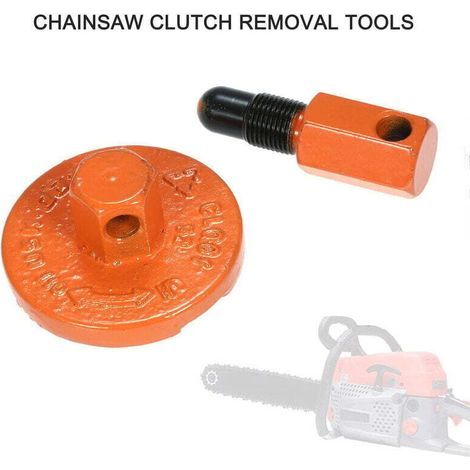 Outils De Demontage D'Embrayage De Tronconneuse Outil De Demontage De Piece De Demontage De Volant D'Embrayage D'Arret De Piston Universel, Orange (1/4)