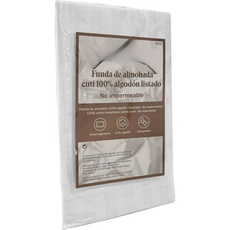 Taie d'oreiller Cutí en différentes tailles, en coton anti-rétrécissement avec fermeture éclair (1/4)