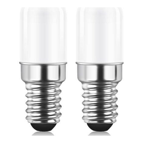 RHG Ampoule LED E14 pour Réfrigérateur, 1.5W équivalent à 15W, Blanc Chaud 3000K, Ampoule pour Frigo, Lampe de Sel, Machine a Coudre, Non variable, Lot de 2 (1/5)