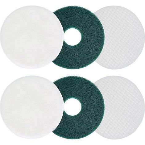 12 Zoll kommerzielle Orbital-Reinigungsscheibe + Mikrofaser-Teppichreinigungshaube + Polierscheibe für die Bodenwaschmaschine Oreck 550MC (1/5)