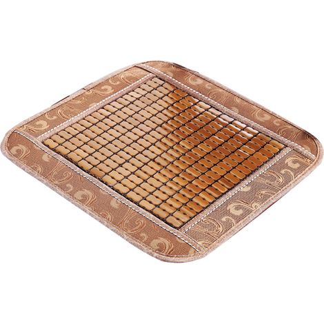 Coussin de siège en bambou, coussin d'été pour chaise longue, coussin de siège auto, respirant et antidérapant (1/5)