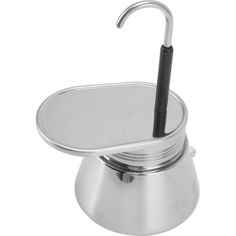 Cafetière italienne Moka en acier inoxydable, grande capacité, légère et portable, à monter soi-même (1/5)