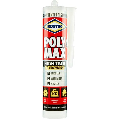 Adesivo Sigillante Universale Hte Cristal Bostik Poly Max 300 gr (1/4)