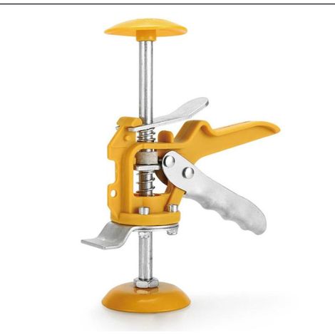 Utensile ausiliario monoblocco per livellamento piastrelle, livellatore per pareti, altezza massima, in metallo PP, sistema di livellamento pareti, localizzatore di piastrelle - 16,5 x 5,6 x 19 cm (1/4)