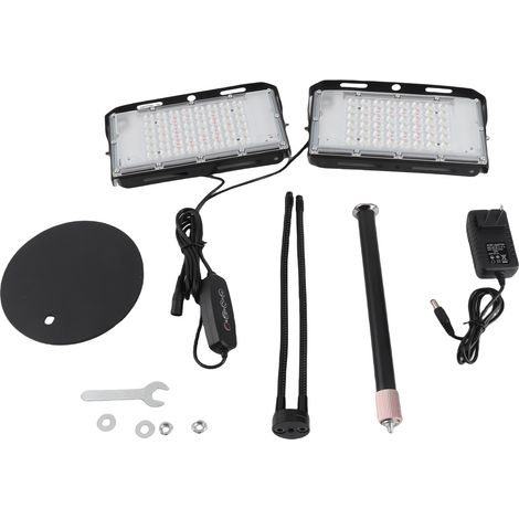 Lampada Crescita LED Spettro Completo con Supporto Regolabile – Design Moderno ed Elegante in Metallo Robusto – Ideale per Piante da Interno, Succulente e Ufficio (1/5)