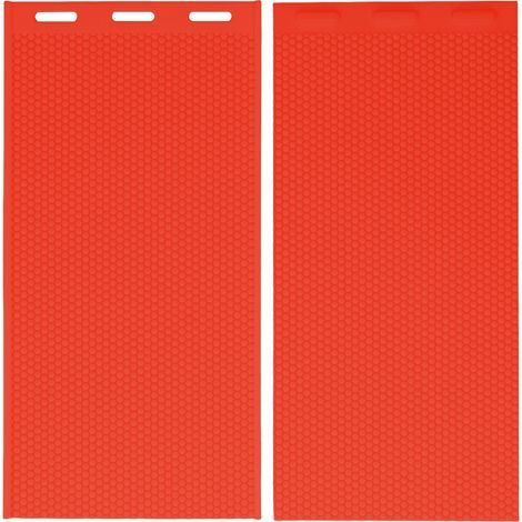 2pcs Moule de Panneau de Cire d'abeille, 5.4mm Panneau de Cire d'abeille Cire d'abeille Base Apiculture Equipment Bee Comb Honey Frame Apiculture Supplies (Rouge). (1/5)