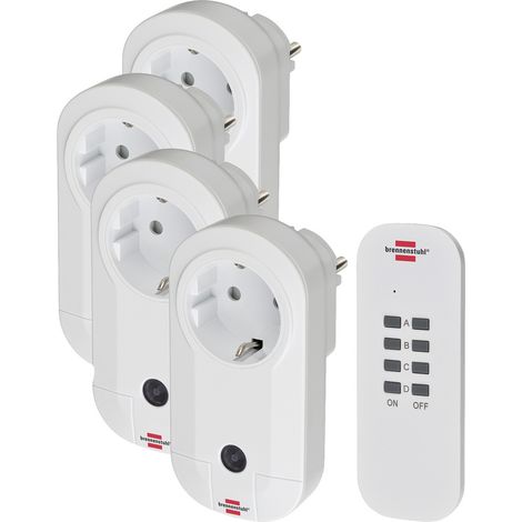 Brennenstuhl Comfort-Line 1507050 Funk Steckdosen-Set Innenbereich 1000 W