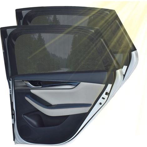 2pcs Protection Pare-Soleil Vitres Arrière Latérales Universelle pour Auto SUV Protégez Enfant & Animaux Bloquer Les Rayons UV Chaleur Solaire (1/5)