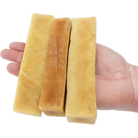Anneau de dentition au fromage himalayen Churpi L - 3 pièces. (1/4)