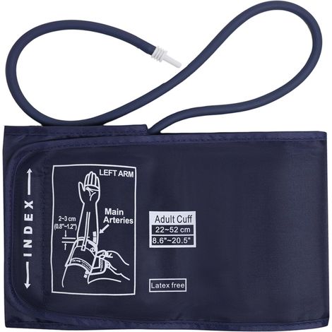 Extra large and comfortable replacement cuff for blood pressure monitors, portable home blood pressure monitors, compatible with most blood pressure monitors, 22-52 cm (1/4)