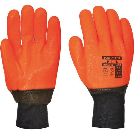 Guanti Da Lavoro Invernali Ad Alta Visibilita’ Arancio XL