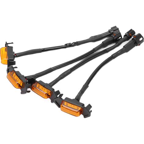 4 feux de calandre avant à LED, lentille ambre, étanches IP67, de remplacement pour Tacoma TRD Pro 2016-2020 (1/5)