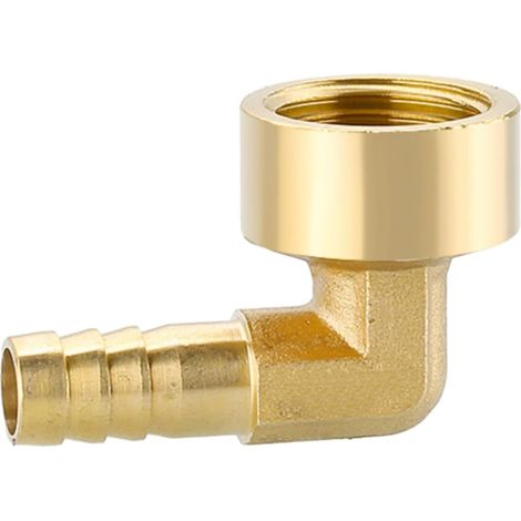 Raccord Cannelé À 90° En Laiton Filet Femelle G1/2 (1/5)