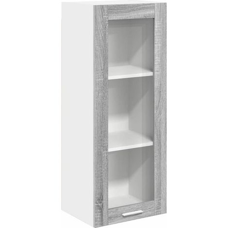 Maison Exclusive - Armadio pensile con porta Grigio Sonoma 40 x 31 x 100 cm