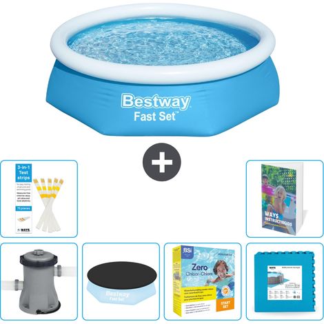 Bestway Piscina Bestway Fast Set Rotonda - 244x61 cm - 7-pezzi  S276