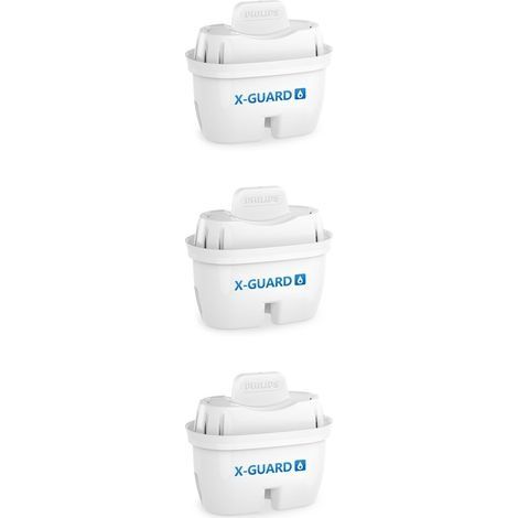 AWP210 Water Cartouches filtrantes de rechange Filtration avancée, paquet de 3, compatibles Philips AWP2814 Water Cartouches , compatibles Brita , réduisent les MICROPLASTIQUES, le CHLORE, le CALCAIRE (1/5)