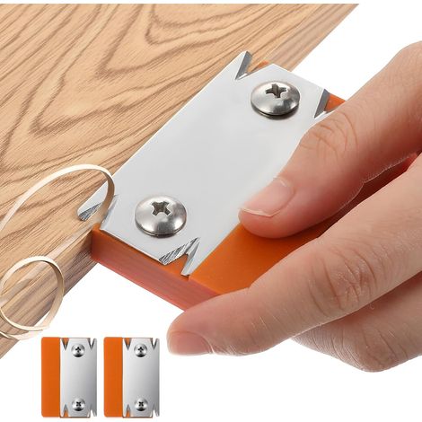 Wood edge planer, edge cutter with sharp stainless steel blades, edge cutter for precise cutting of veneers, ideal for straight, curved and beveled edges, edges and the