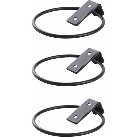 Lot de 3 Supports Muraux pour Pot de Fleurs en Métal Crochet pour Pot de Fleur Support de jardinière Fleur Planteur Plateau Stand pour intérieur et extérieur (17.5×15×6.2cm) (1/5)