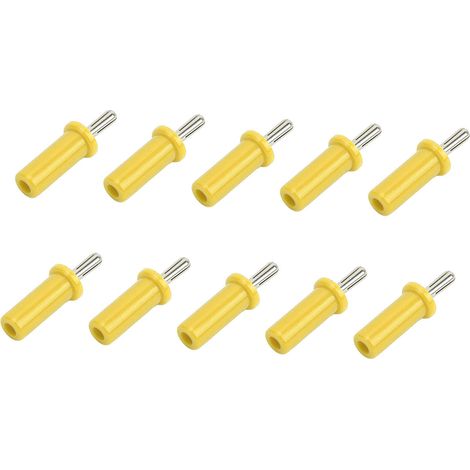 10 pièces Connecteur Banane 4mm Doré à Souder pour Câbles Audio, Embouts à Fente pour Enceintes et Haut-Parleurs (1/5)