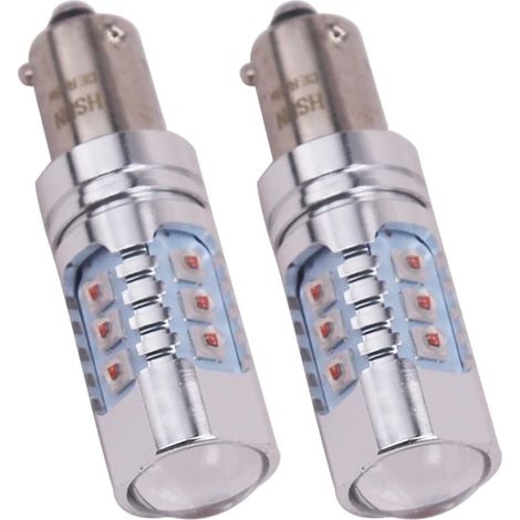H21W BAY9S High Power 4800LM Extremely Bright LED Bulbs with Canbus Error Free for Turn Signal, Emergency Light and More, Amber/Yellow (Pack of 2) (1/5)