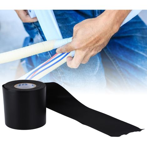 Collier de serrage isolant pour climatiseur en PVC de haute qualité, noir (1/5)