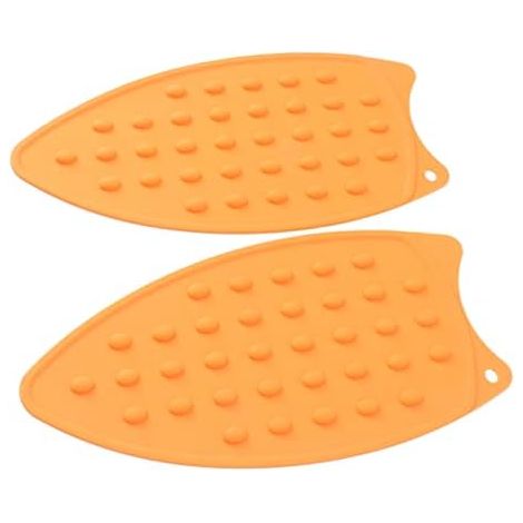Lot de 2 Repose-Fers en Silicone Résistant à la Chaleur pour Planches à Repasser, Fers à Repasser, Support de Fer Chaud Antidérapant Résistant aux Chocs, Protège Les Vêtements et Les (1/5)