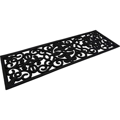 Gummi Stufenmatte Gussoptik 75x25cm Treppenschoner Treppenmatten Fußabtreter (1/5)