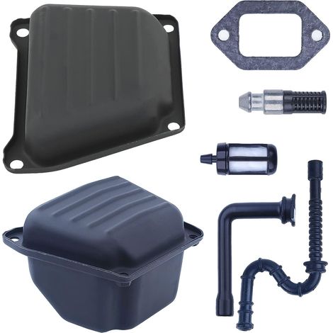 Exhaust Muffler for Stihl MS660 066 w Front Cover Fuel Oil Filter Line Gasket, Exhaust Muffler, Muffler Front Cover, Muffler Gasket, Fuel Filter, Oil Filter, Oil Hose, Fuel Line (1/5)