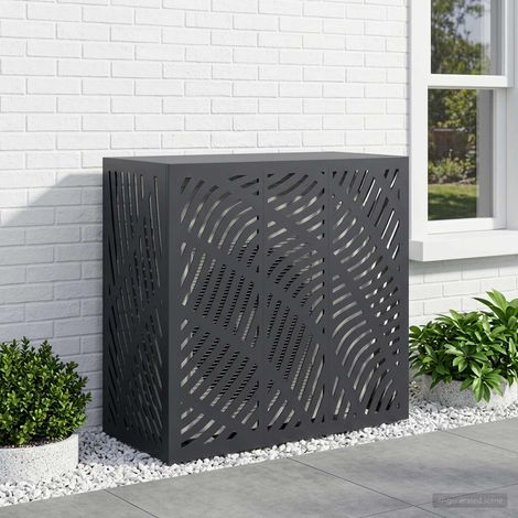 vidaXL Funda para Aire Acondicionado Gris antracita 110 x 50 x 105 cm (1/5)
