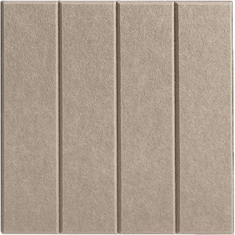 SIENTICE Set di 24 pannelli fonoassorbenti decorativi autoadesivi, adatti per pareti di studi di registrazione, 3030 cm, marrone scuro.