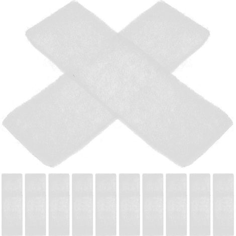 Lot de 12 filtres de rechange pour friteuse à air chaud, coussinets de coton compatibles avec la friteuse Instant Vortex Plus de 6 litres-16X5CM-White (1/3)