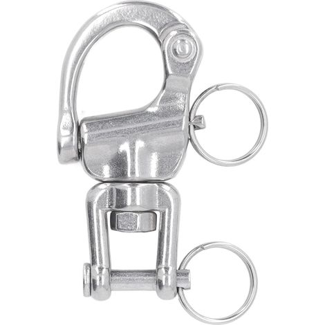 Manille à Mousqueton pivotant Marine, Manille à Mousqueton pour Bateau à Voile en Acier Inoxydable 316 à dégagement Rapide (1/5)