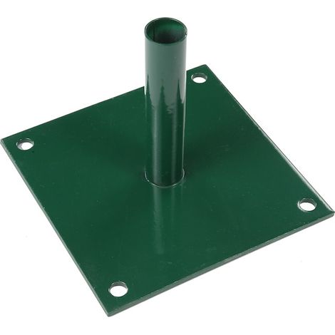Bodenplatte f.Pfosten Ø 34 mm 200X200 mm, grün