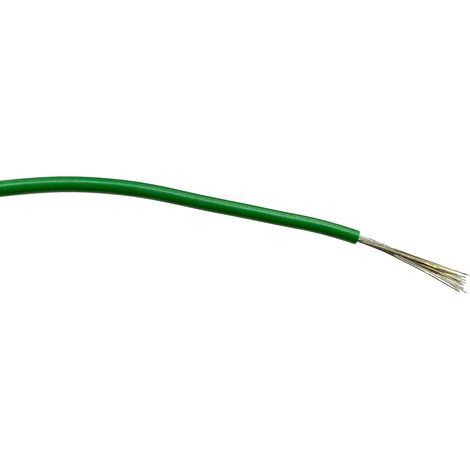 Fil électrique RS PRO BS4808 0,75 mm² 18, 1,5 kV c.a., PVC Vert, 100m ( Prix pour Bobine de 100 )