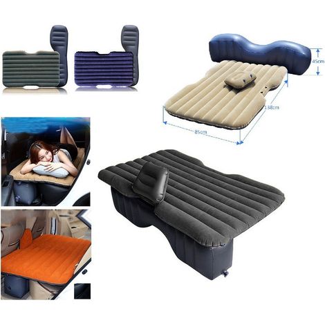 TrAdE Shop Traesio - Materasso Letto Gonfiabile Airbed Per Auto Sedile Posteriore Macchina Con Pompa - (1/5)